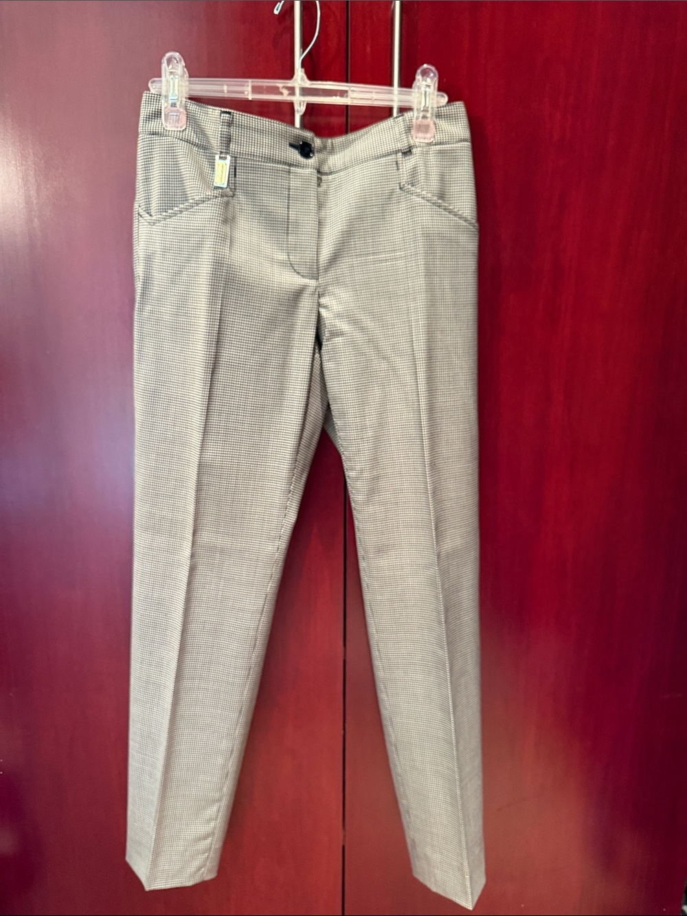 Dolce & Gabbana Gray Houndstooth Dress Pants